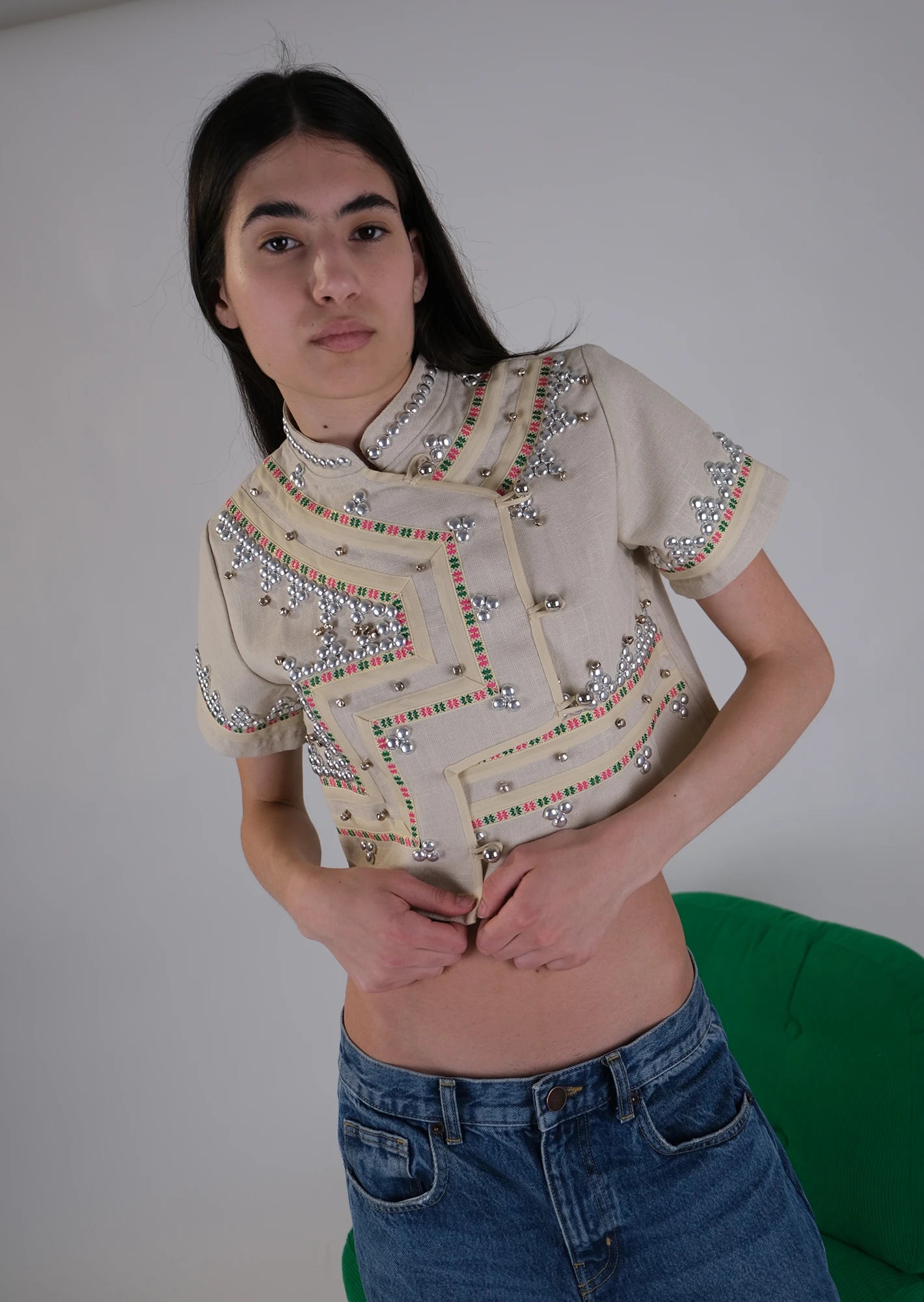 Ring my bell cropped jacket