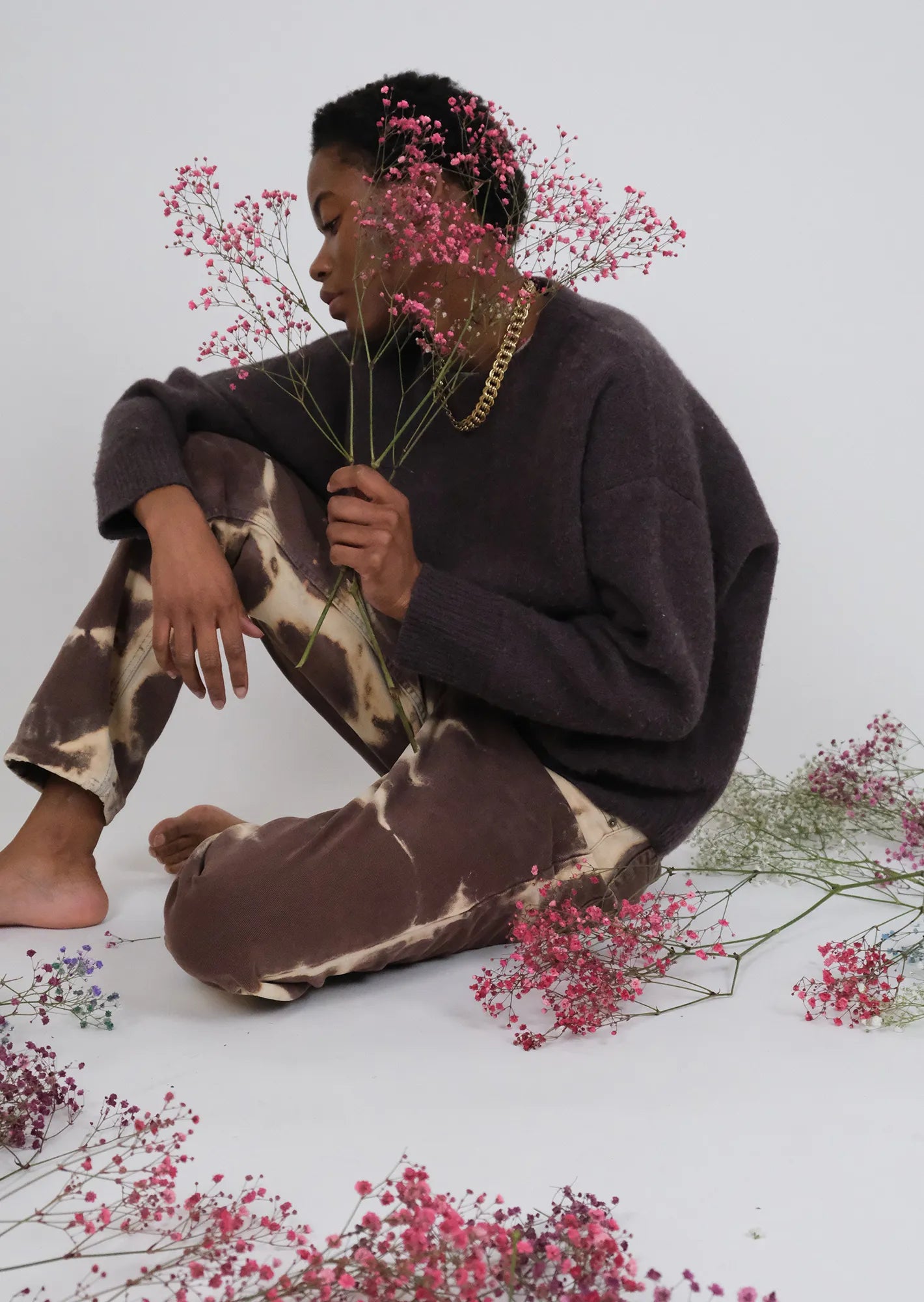 Redone tie dye tiger levis