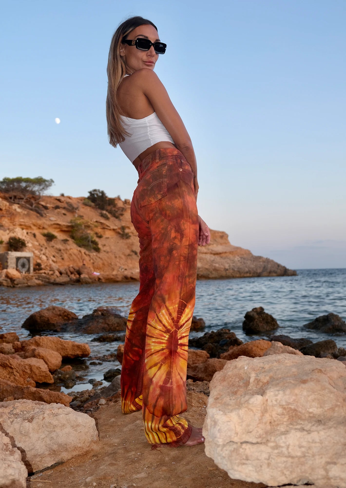 Redone tie dye sun levis