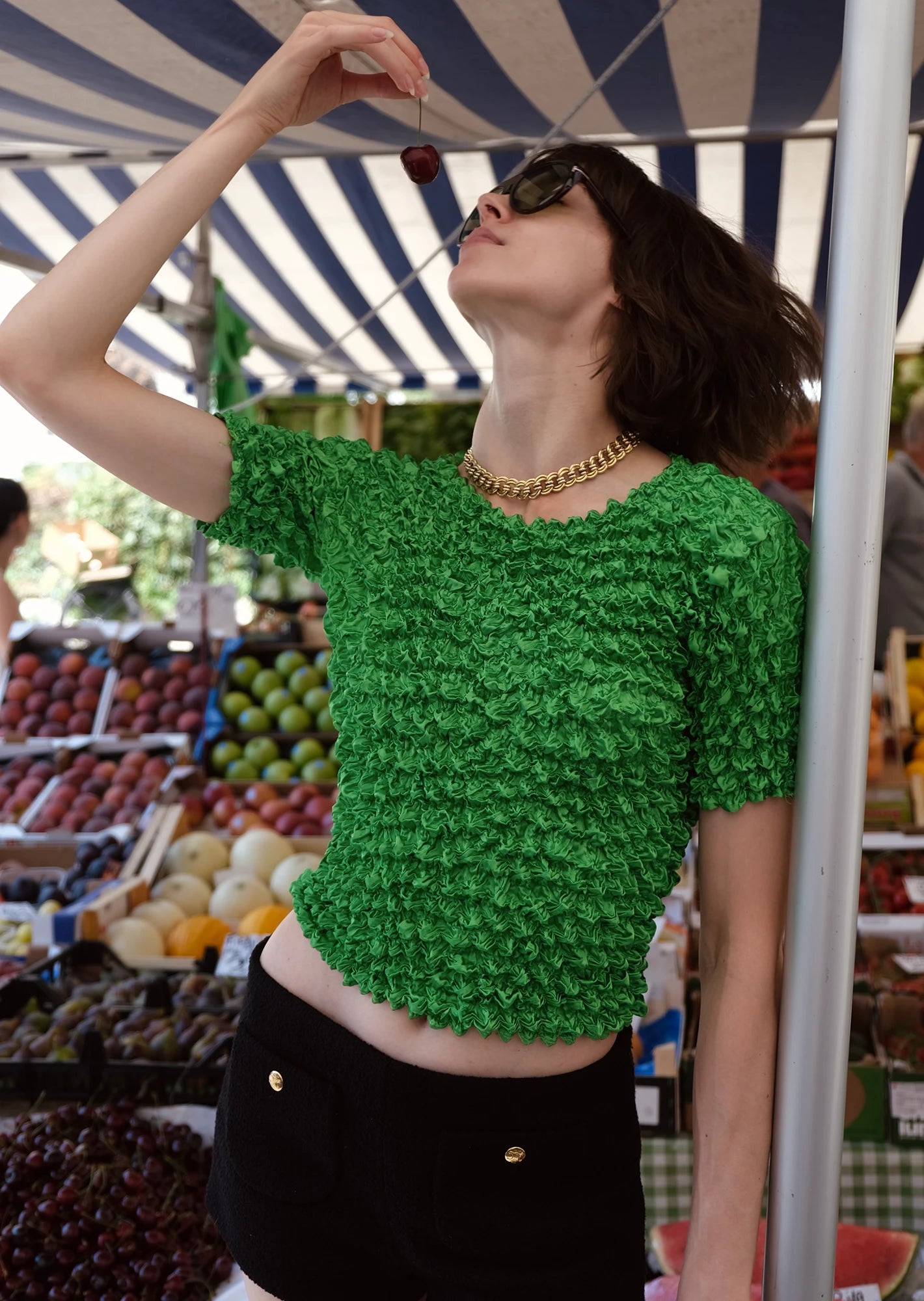 Popcorn green tshirt