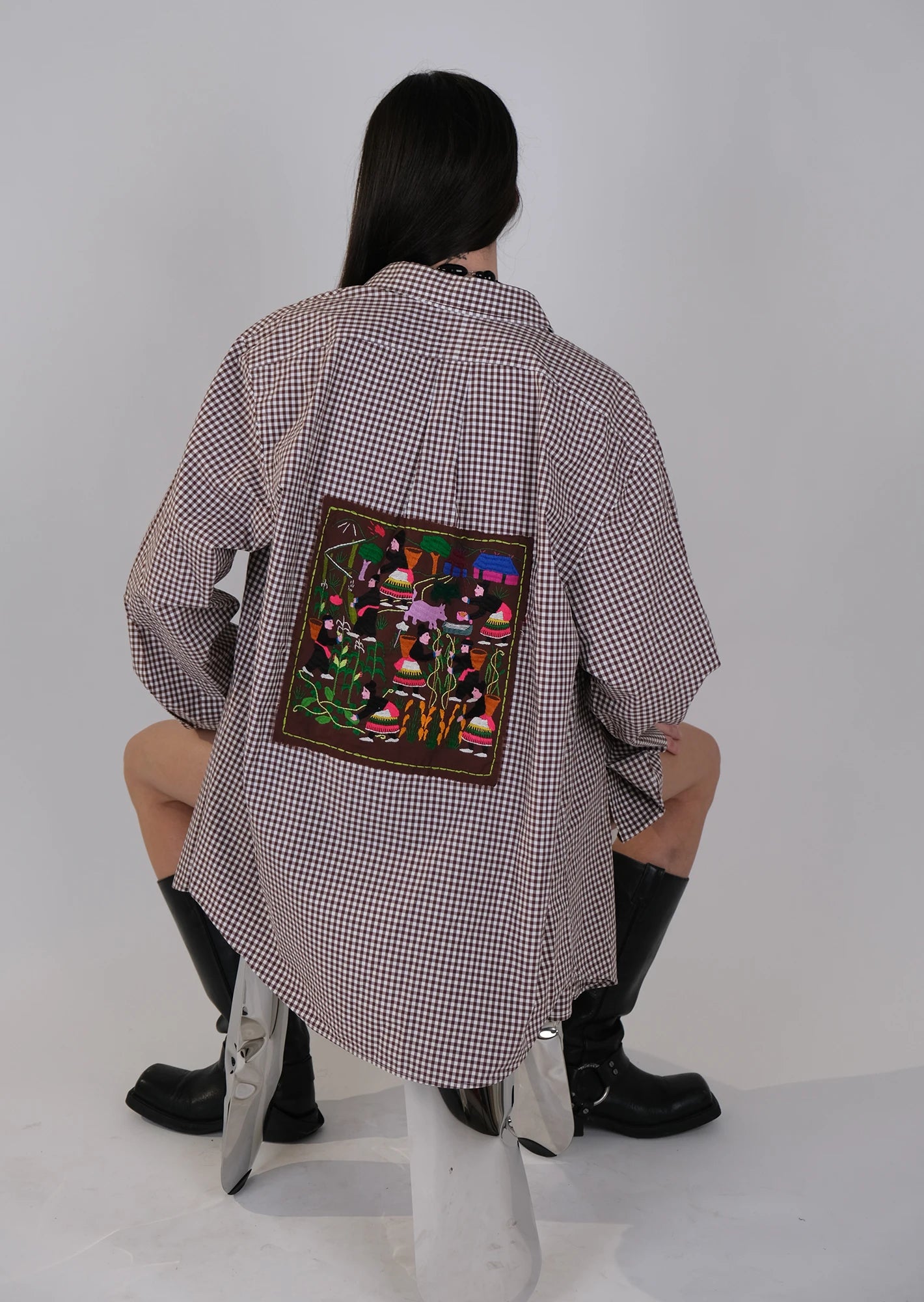 Redone RL vichy embroidered shirt