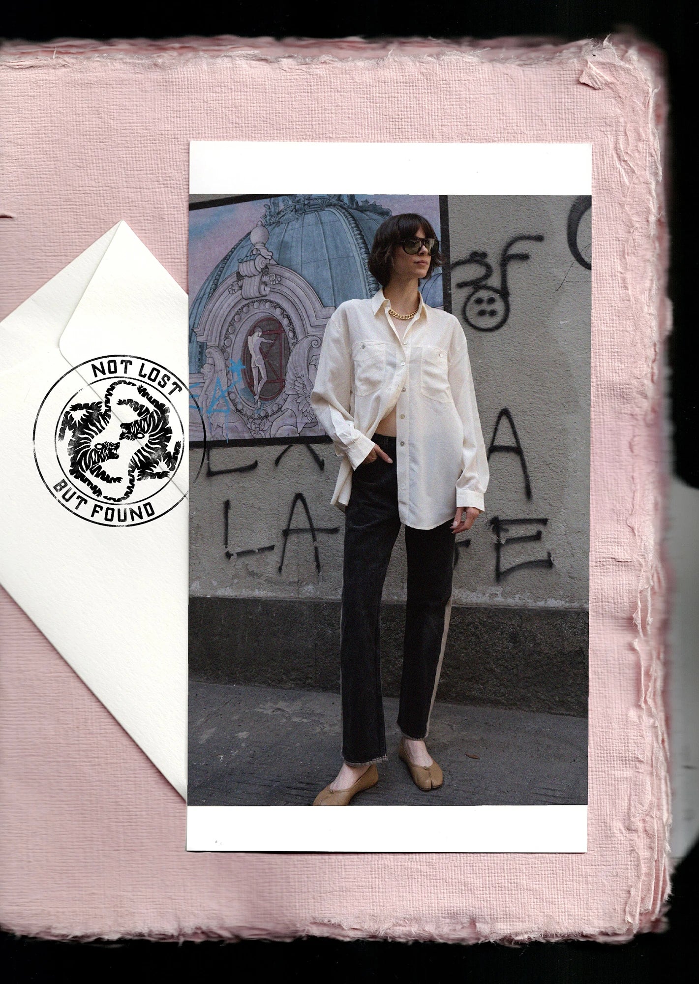 Black tie dye striped denim