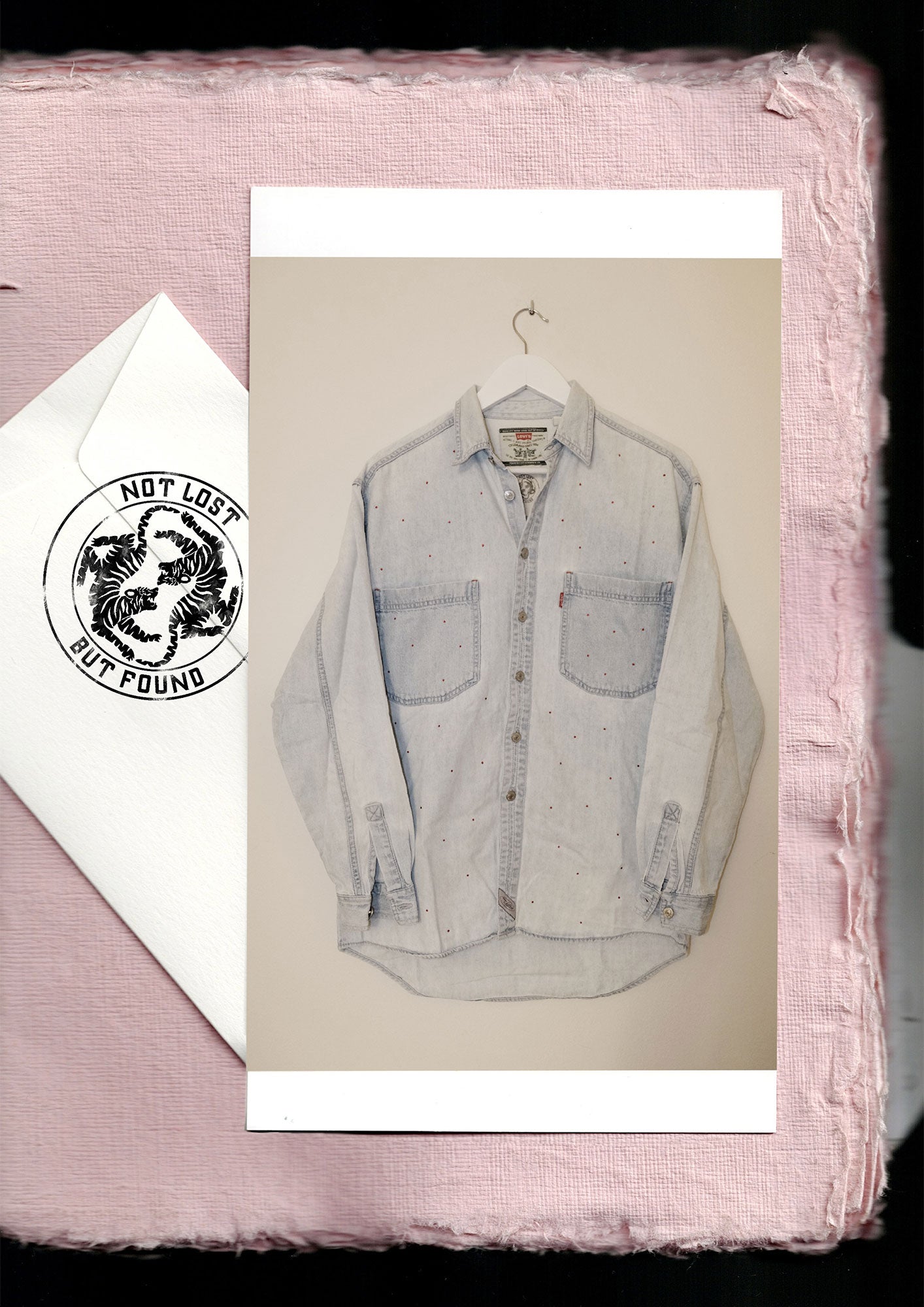 Denim swarovski shirt