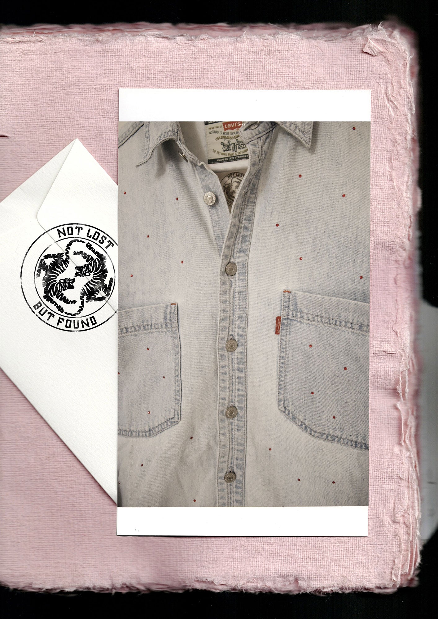 Denim swarovski shirt