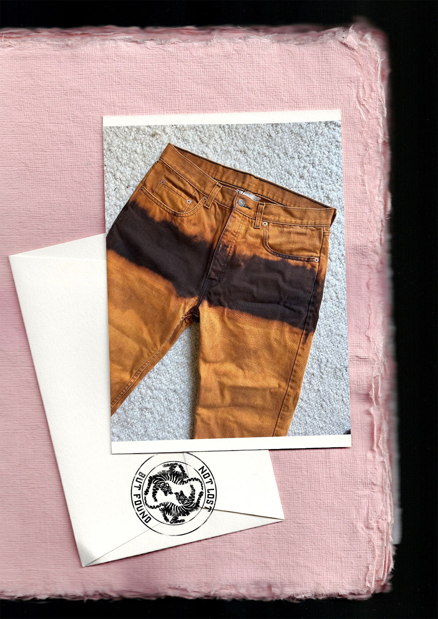 Redone brown tie dye levis