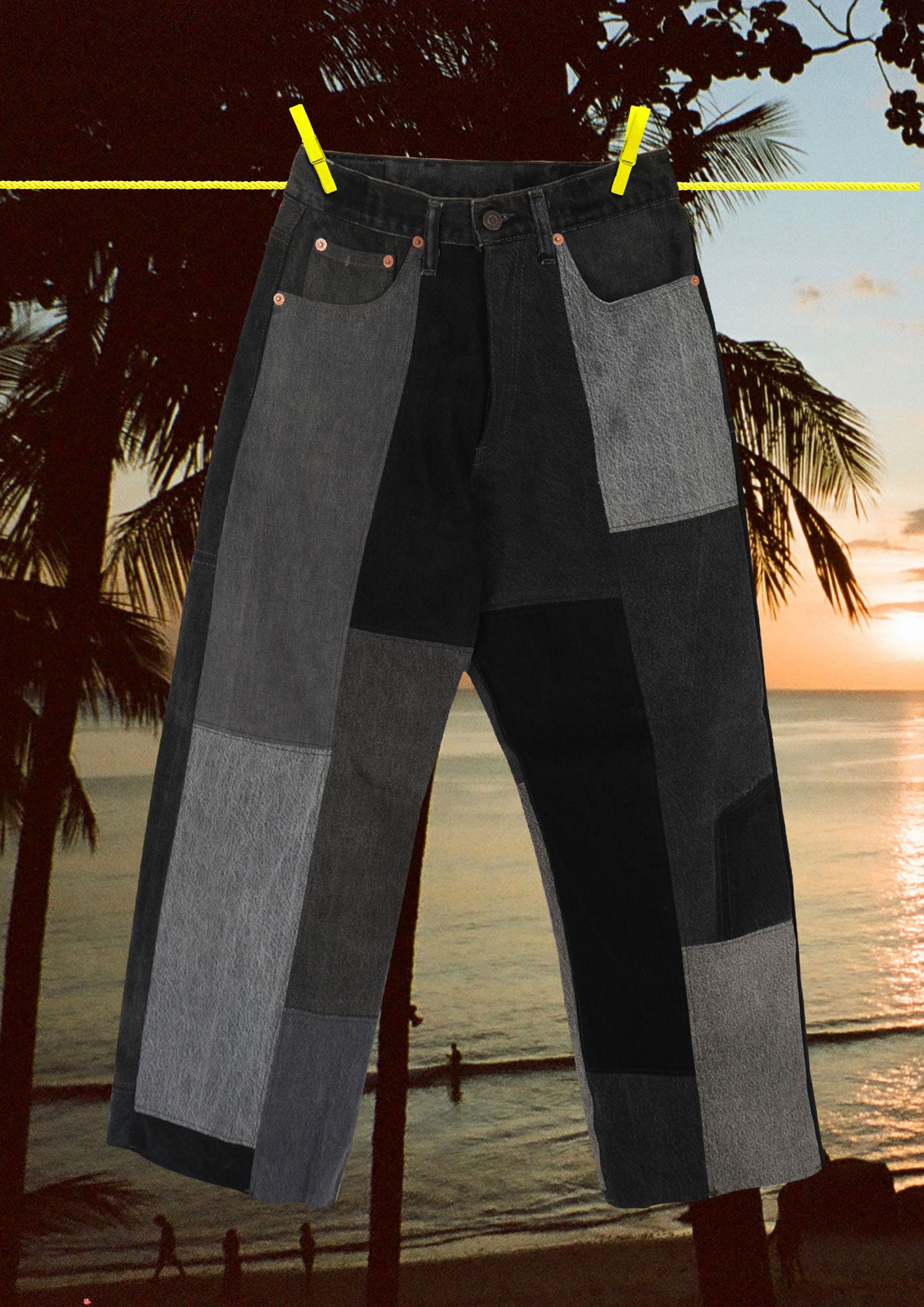 Denim Patchwork Redone Levis
