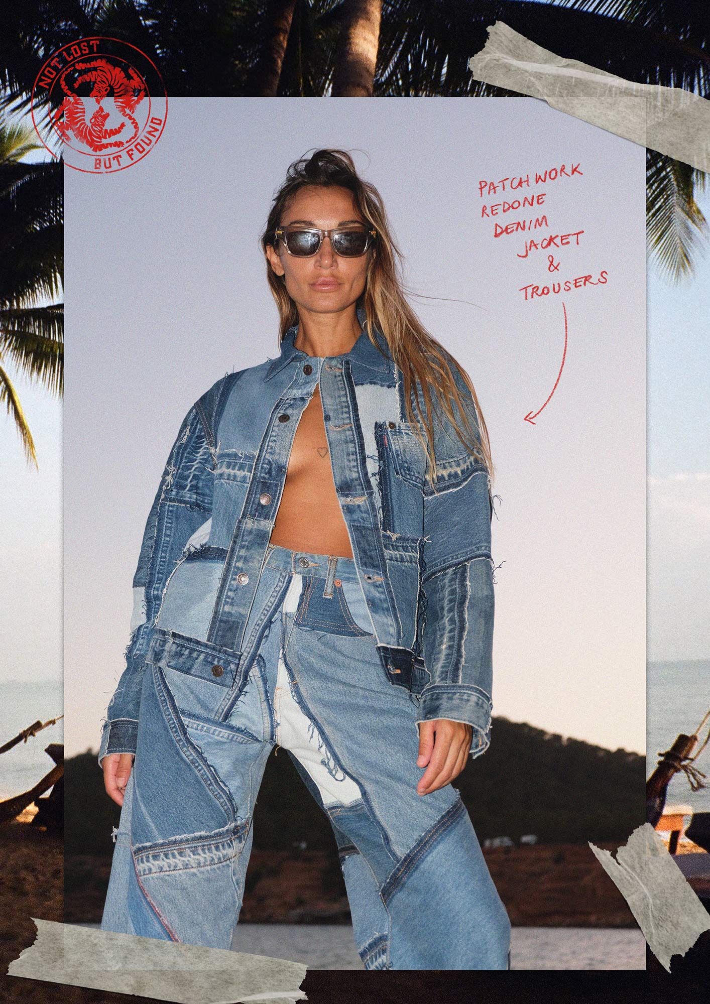 Denim Patchwork Jacket