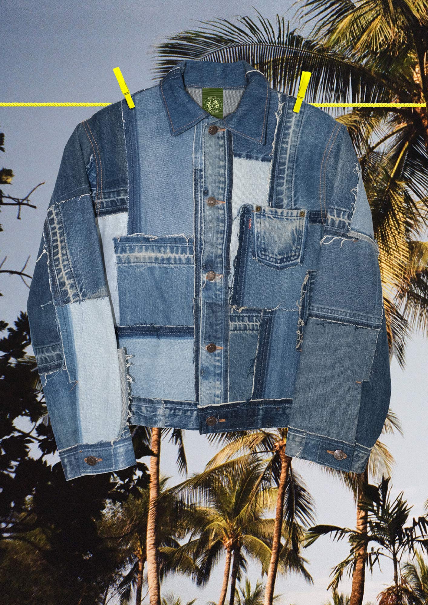 Denim Patchwork Jacket
