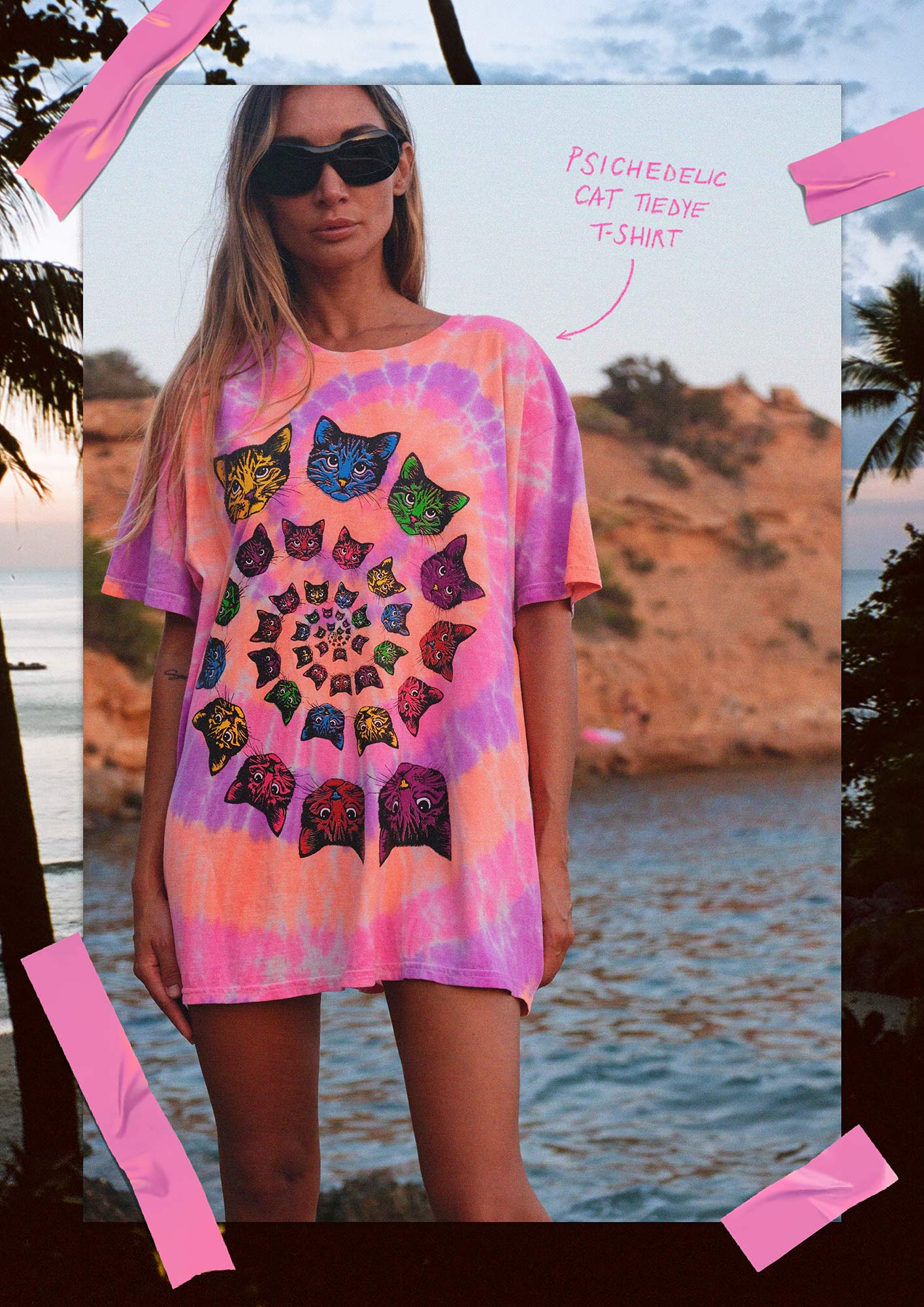 Psychedelic Cat T-Shirt