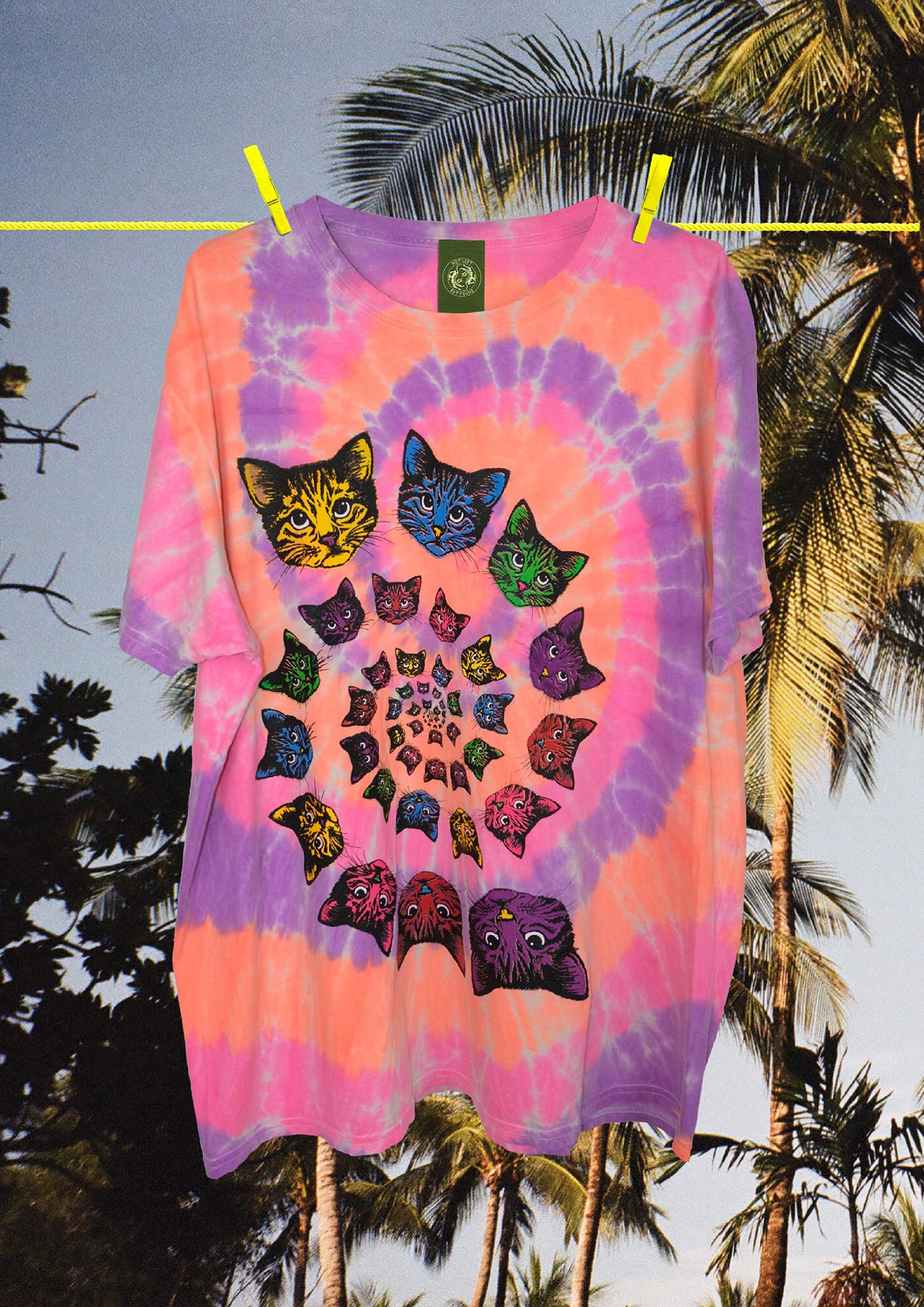 Psychedelic Cat T-Shirt