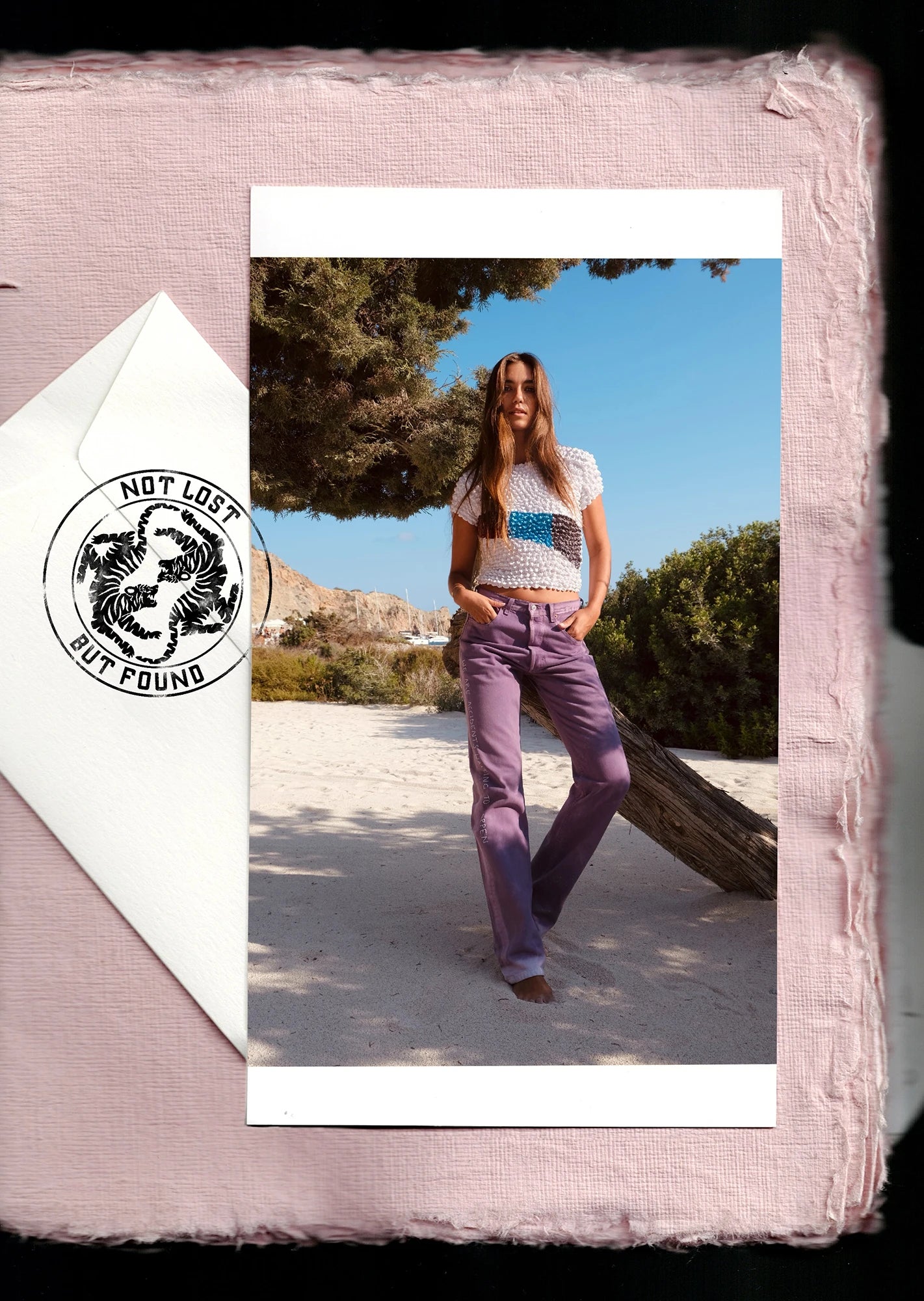 Popcorn white striped t-shirt