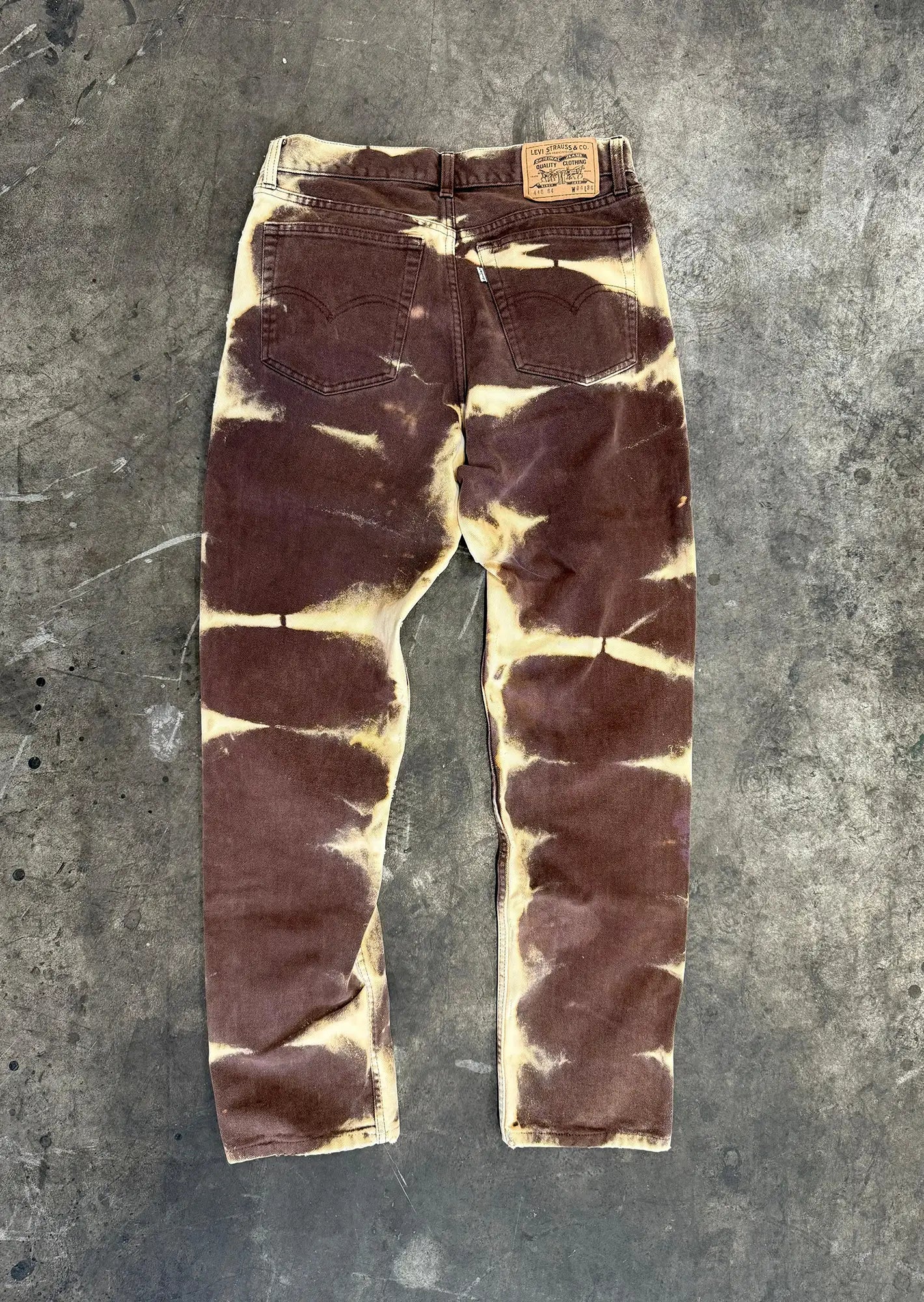 Redone tie dye tiger levis