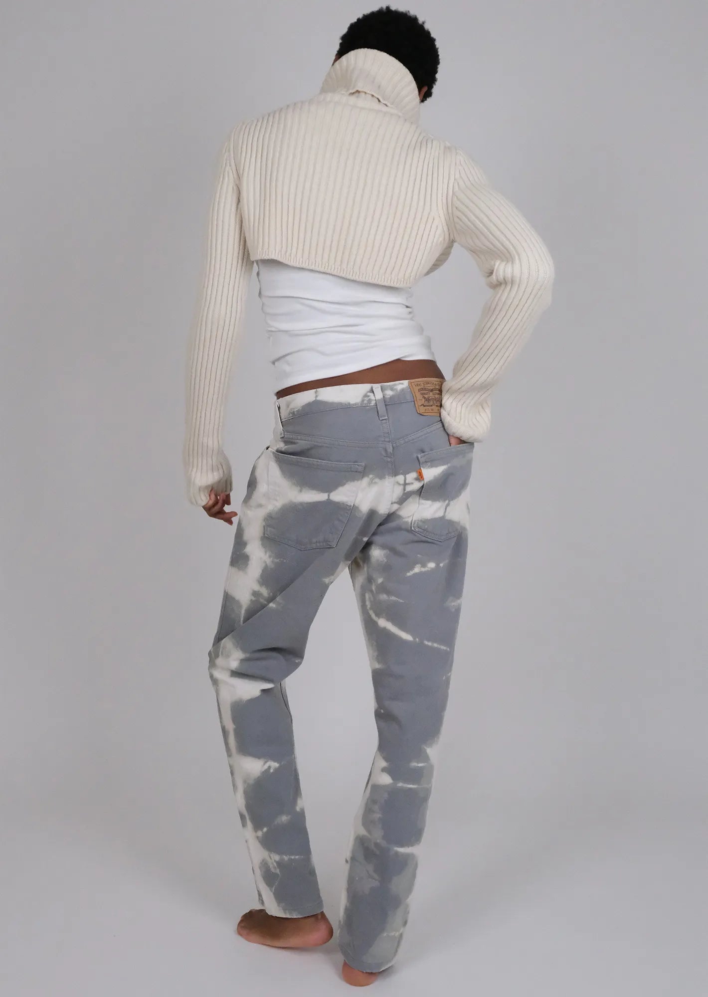 Redone tie dye tiger levis