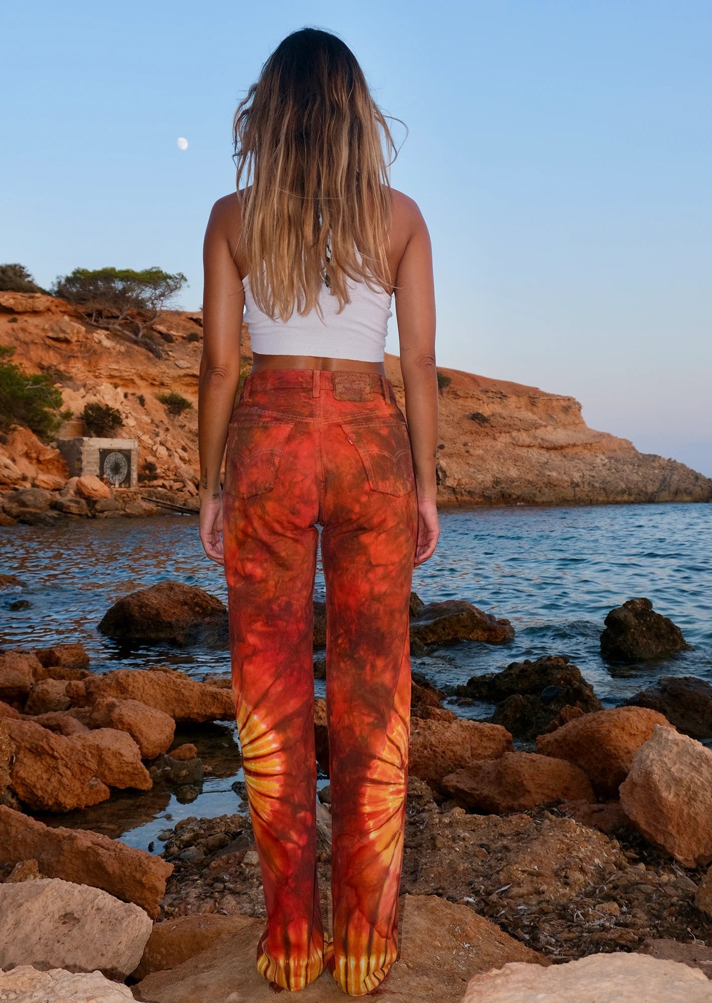 Redone tie dye sun levis