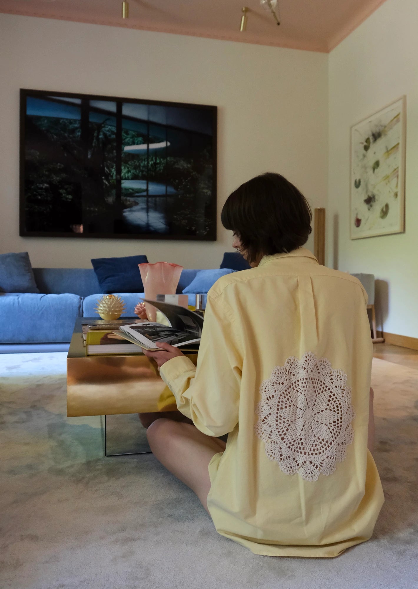 Crochet yellow shirt