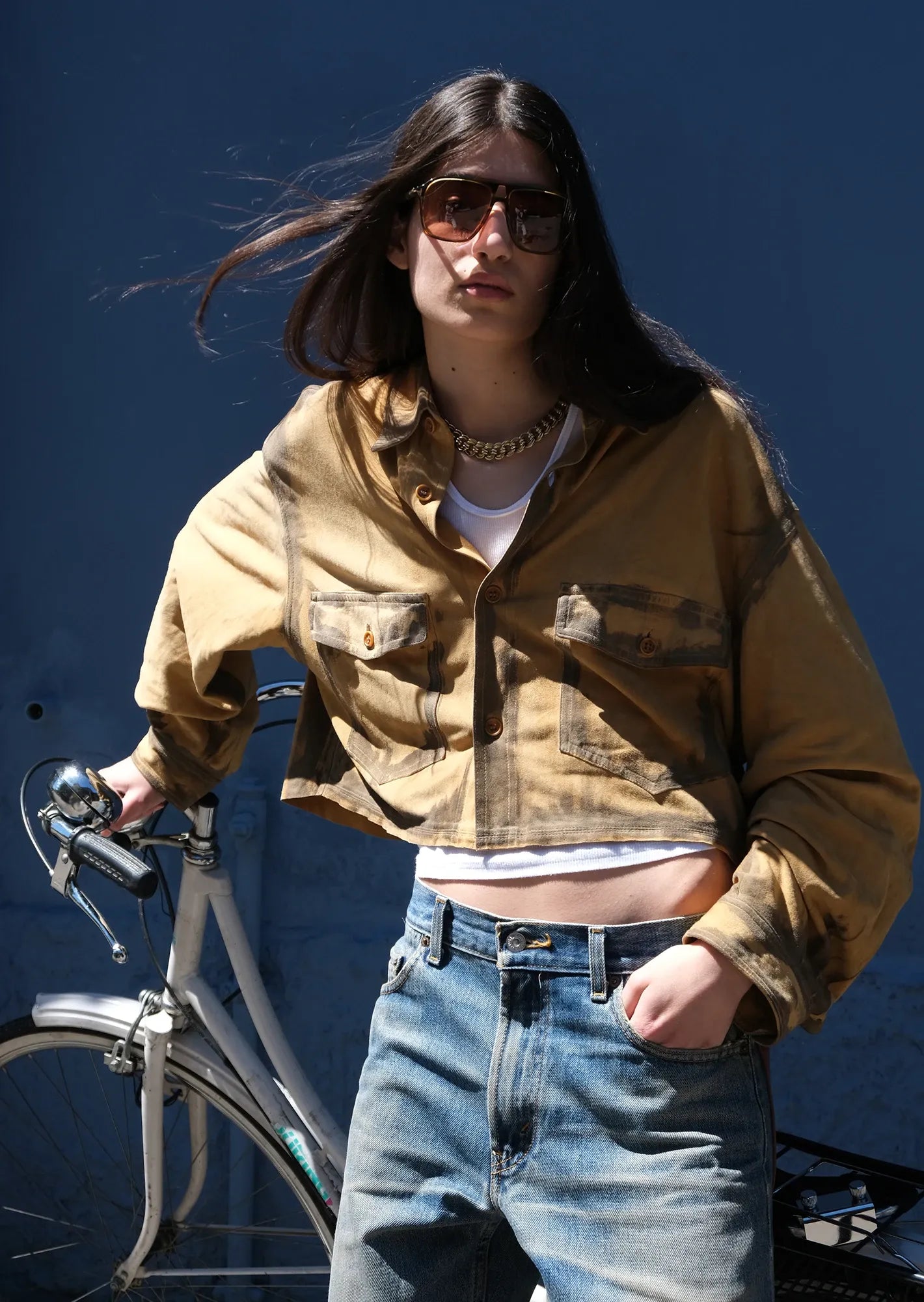 Suade hand painted jacket