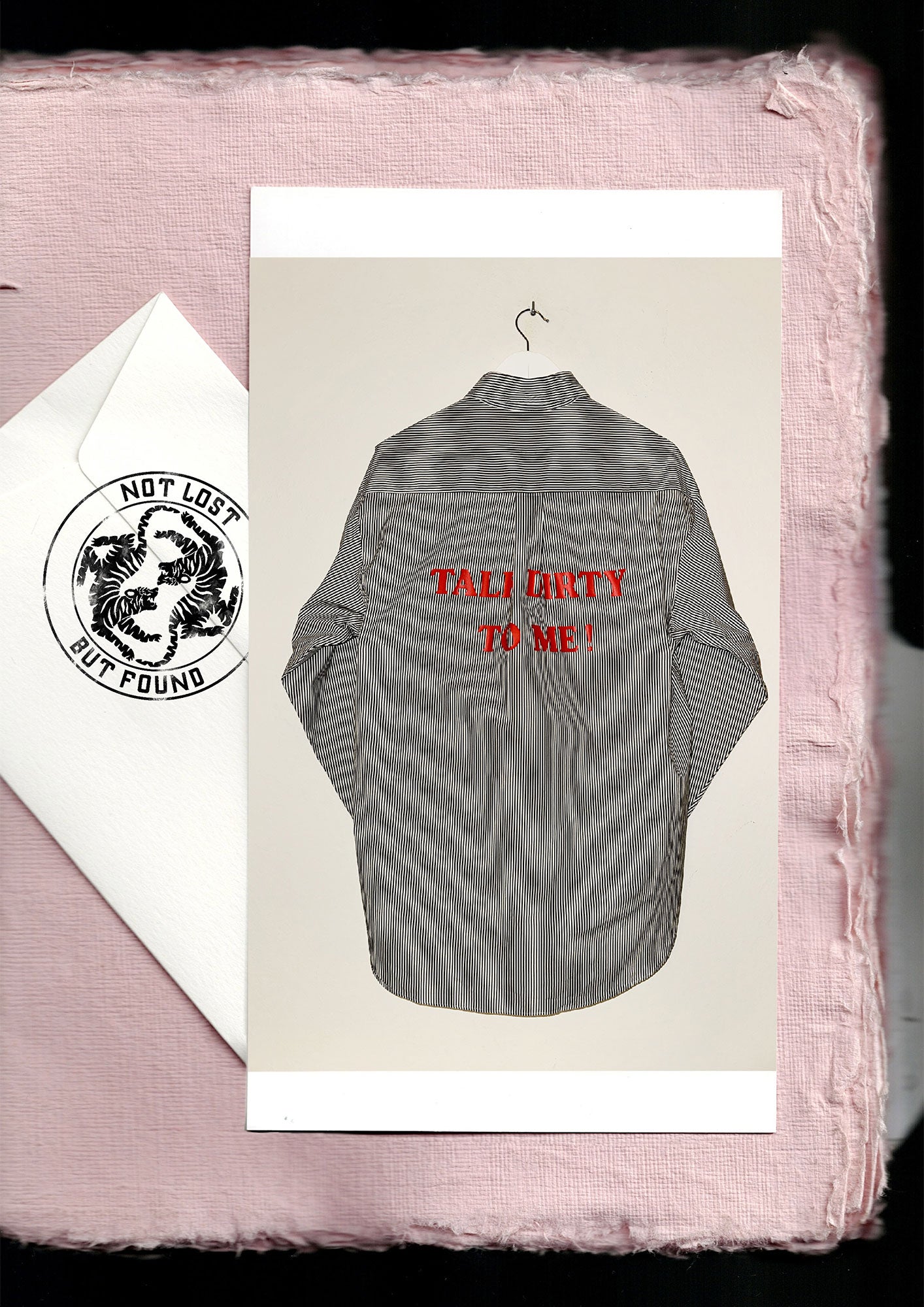 "TALK DIRTY TO ME" Oversize shirt