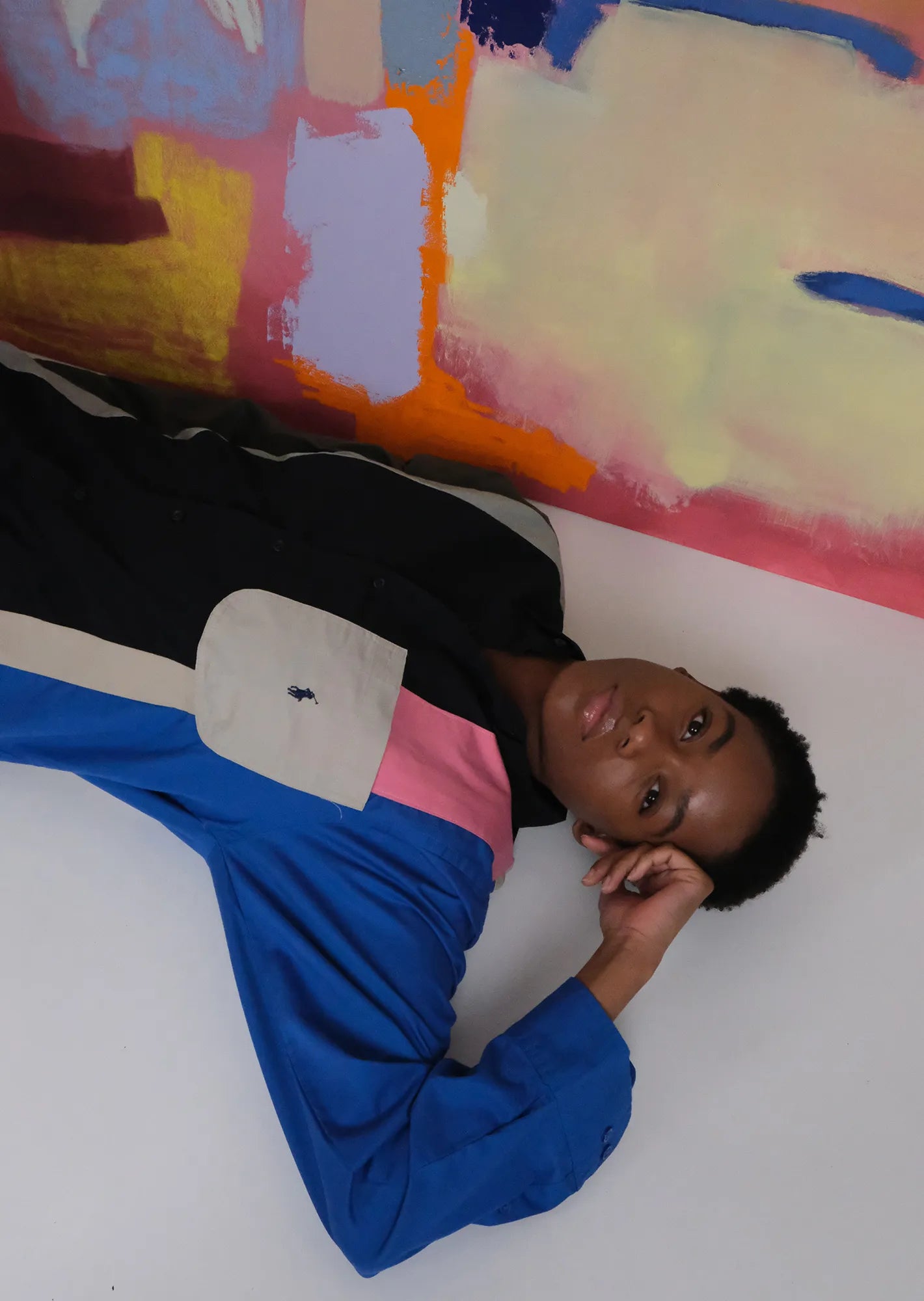 Multicolor patchwork shirt