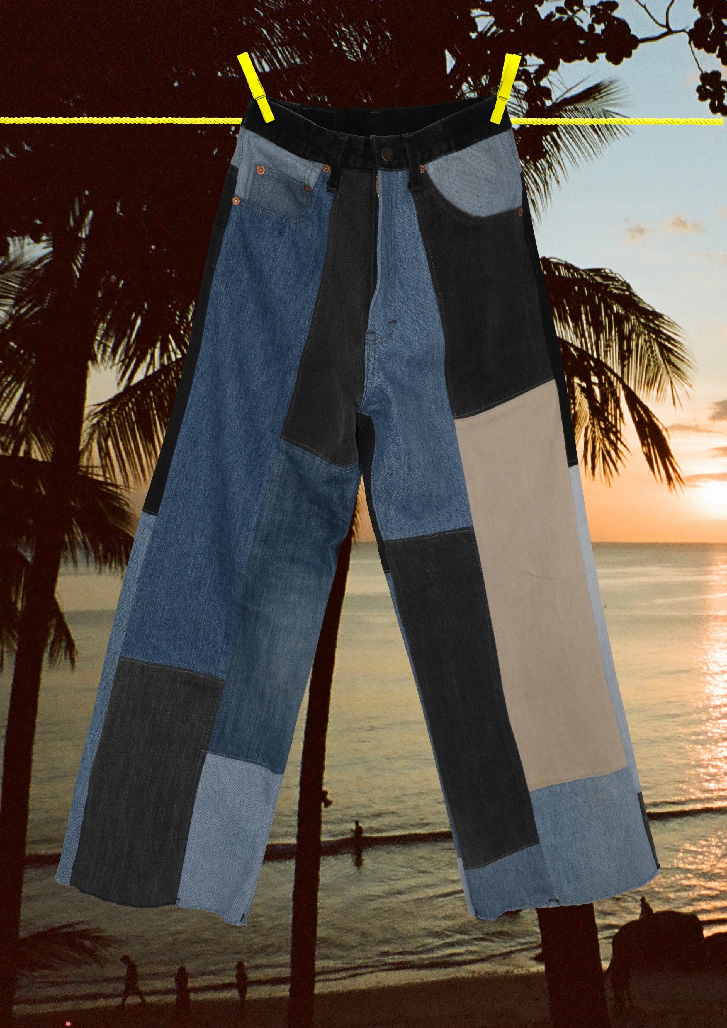 Denim Patchwork Levis Denim