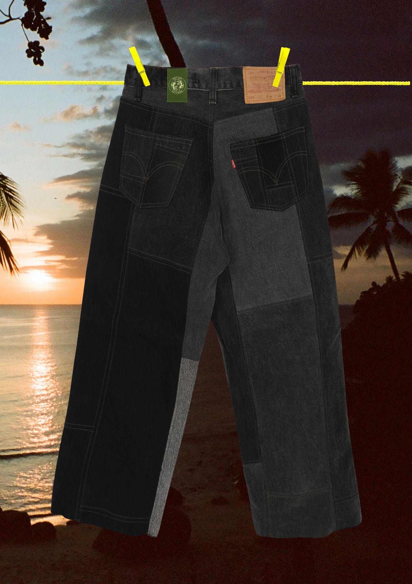 Denim Patchwork Redone Levis