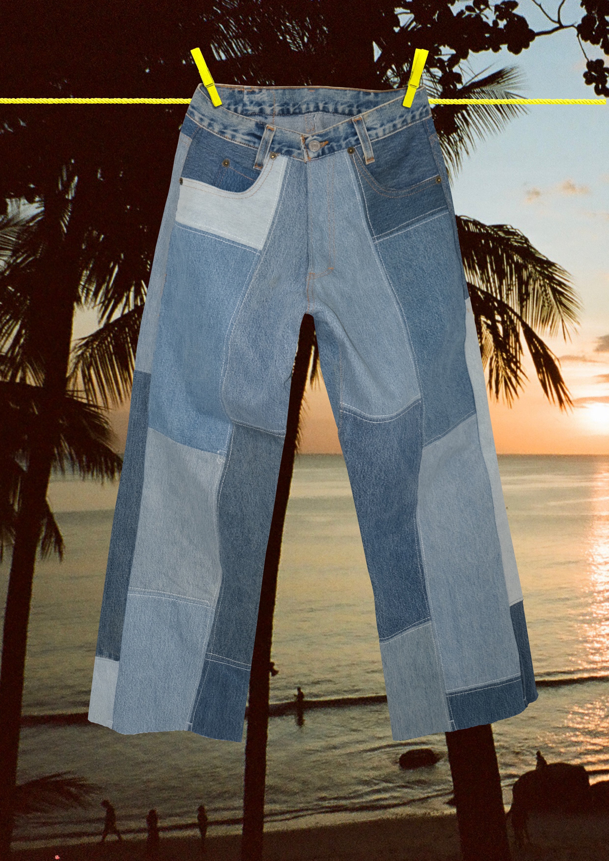 Denim Patchwork Levis Denim