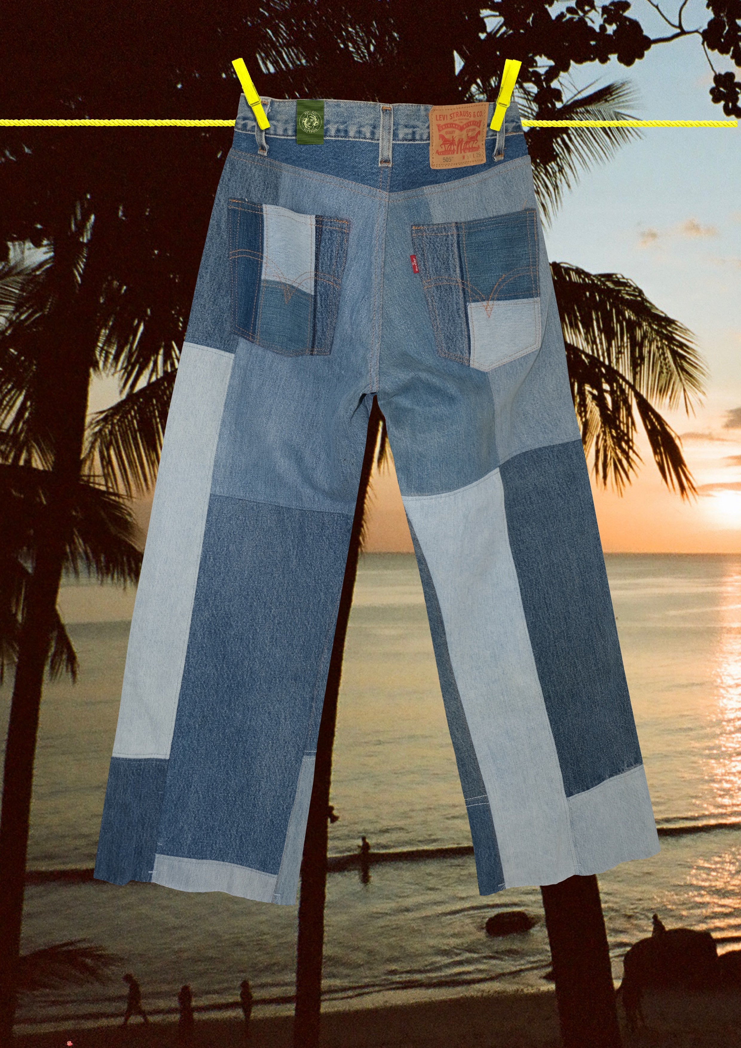 Denim Patchwork Levis Denim