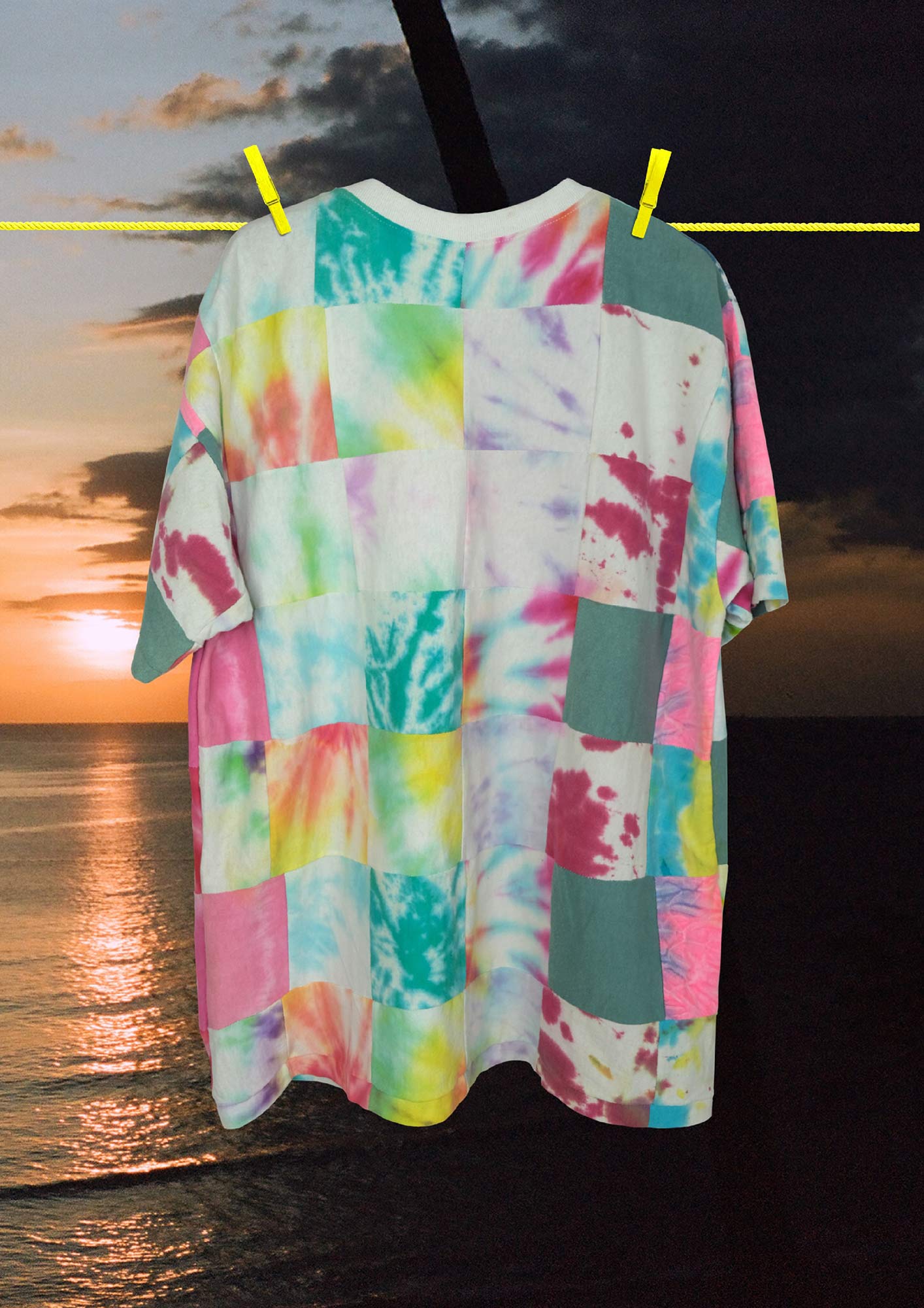 Patchwork Tie Dye T-Shirt
