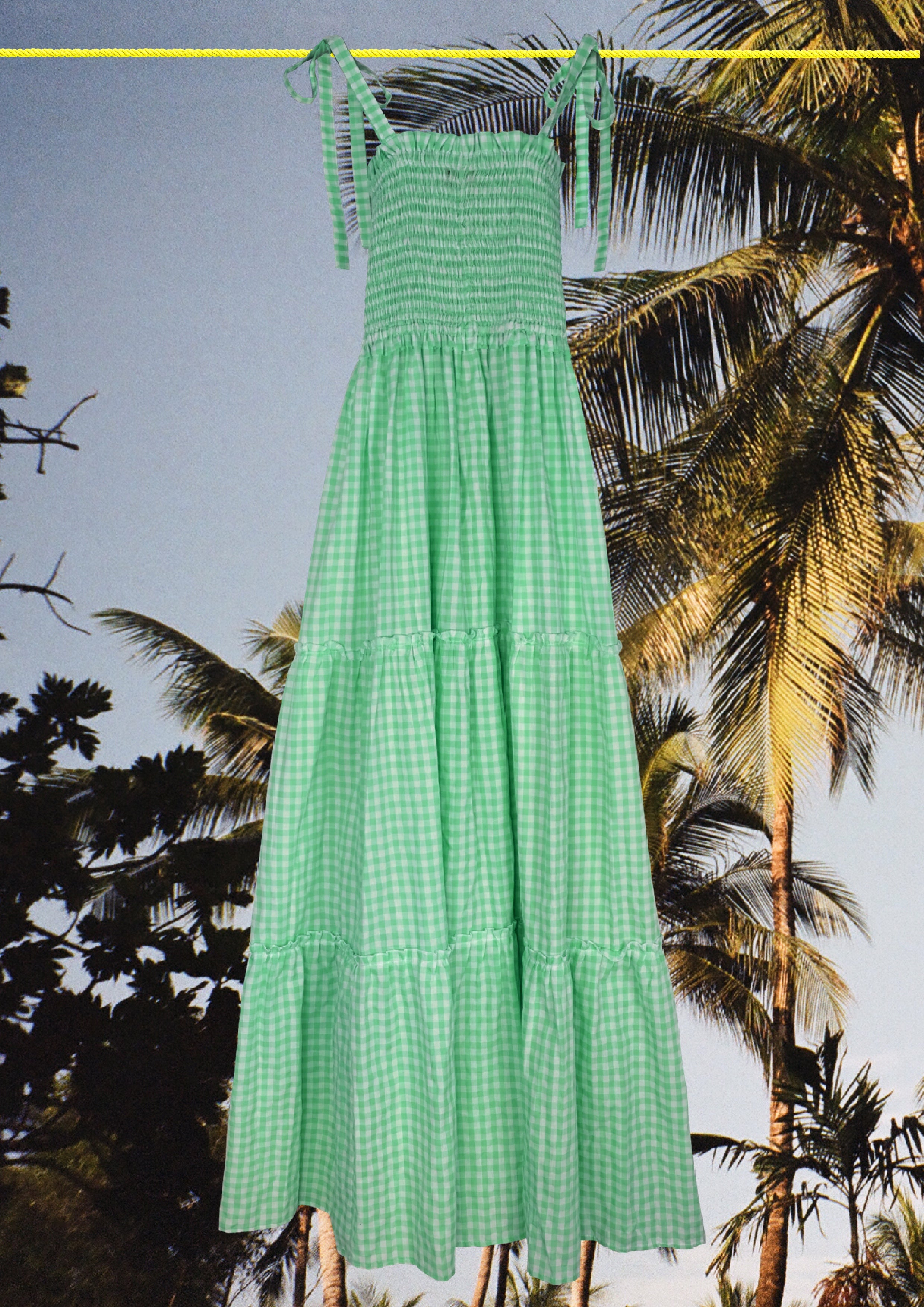 Vichy Green Dress