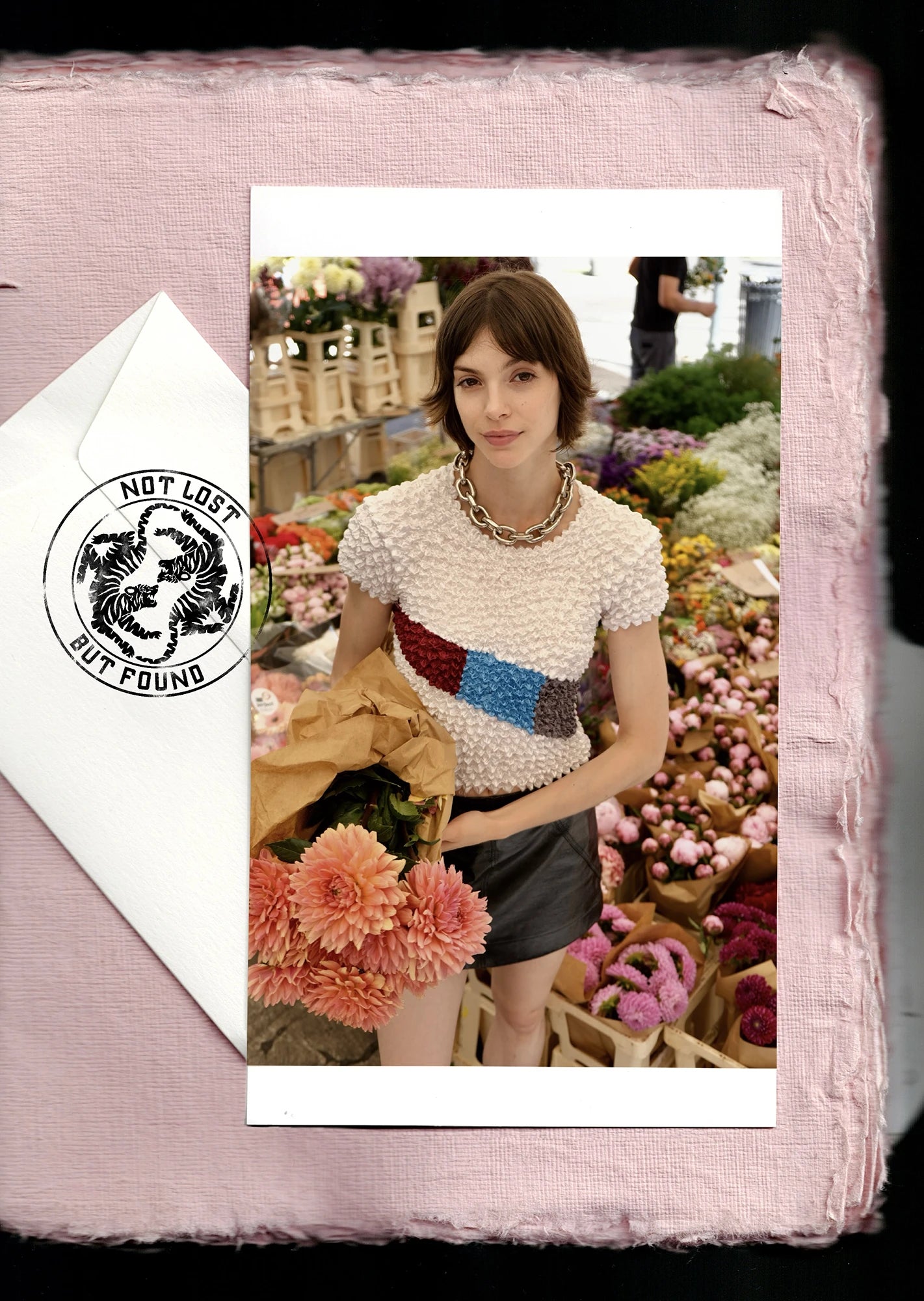 Popcorn white striped t-shirt