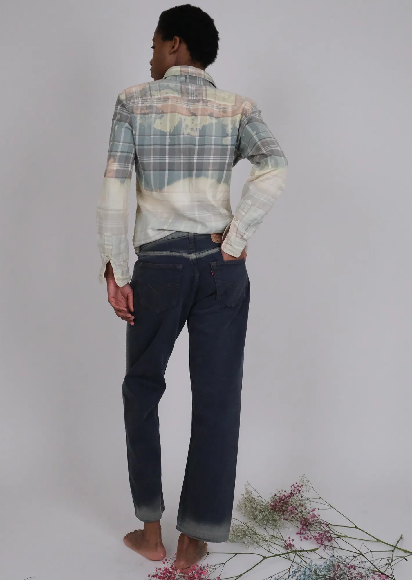 Tie dye distressed shirt