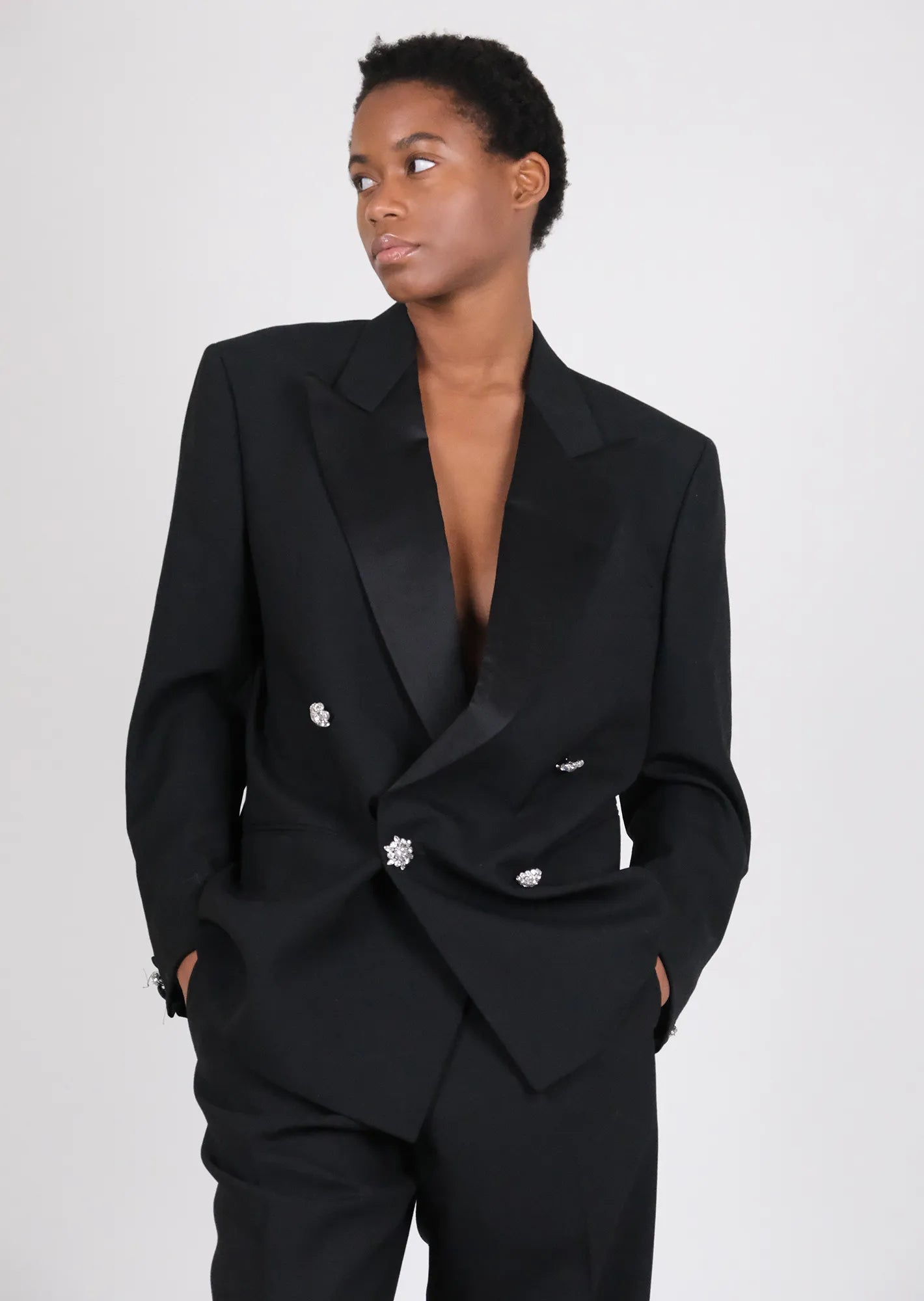 Tuxedo set with swaroski